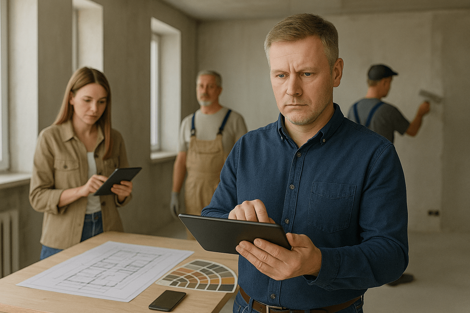 Менеджер проекта управляет процессом